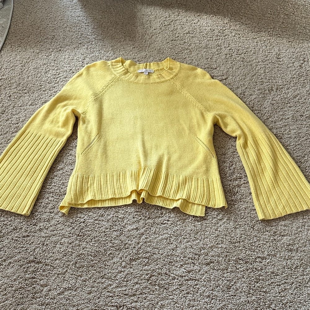Nique Sunny Yellow Crew Neck Sweater
